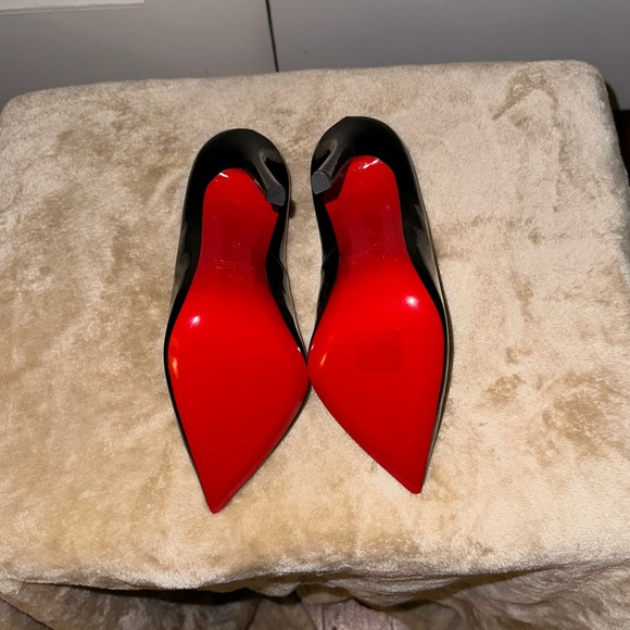Brand New Christian Louboutin Black heels - Pigalle 120 patent calf heels. Sz 37 - Picture 5 of 6
